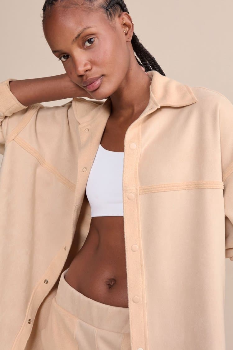 Shacket Suede Plush Breezy