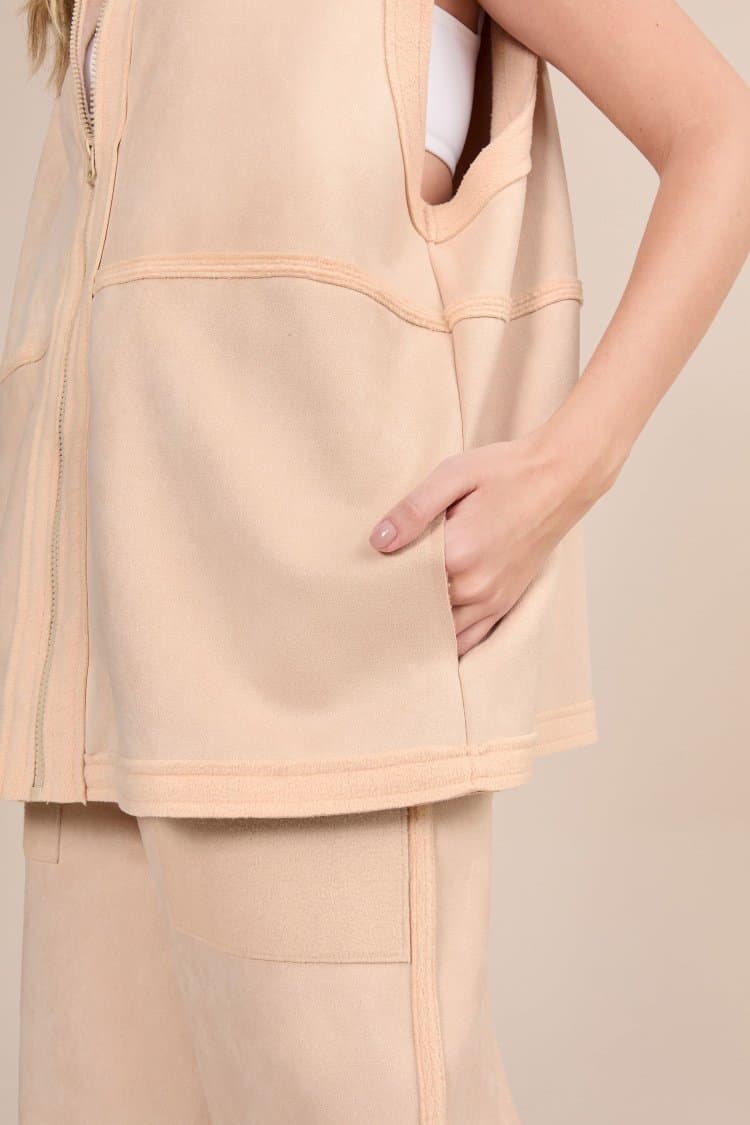 Colete Suede Plush Breezy