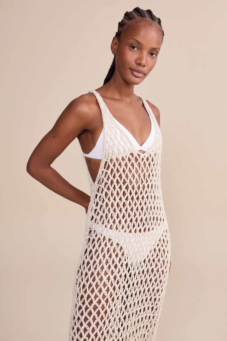 Vestido Alça Cross Tricô