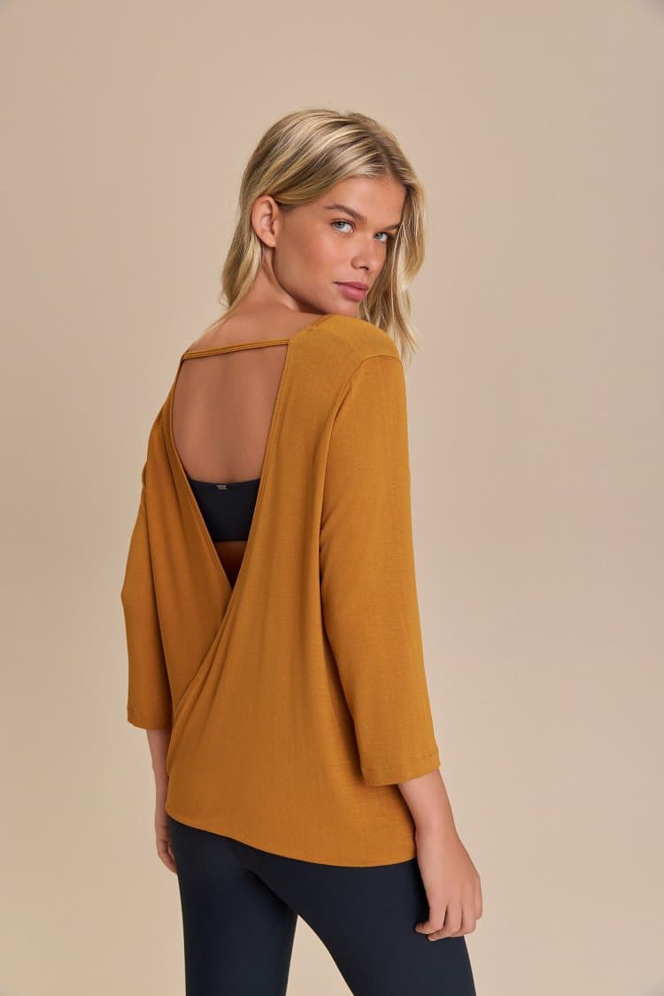 Camiseta ML Cross Back Visco