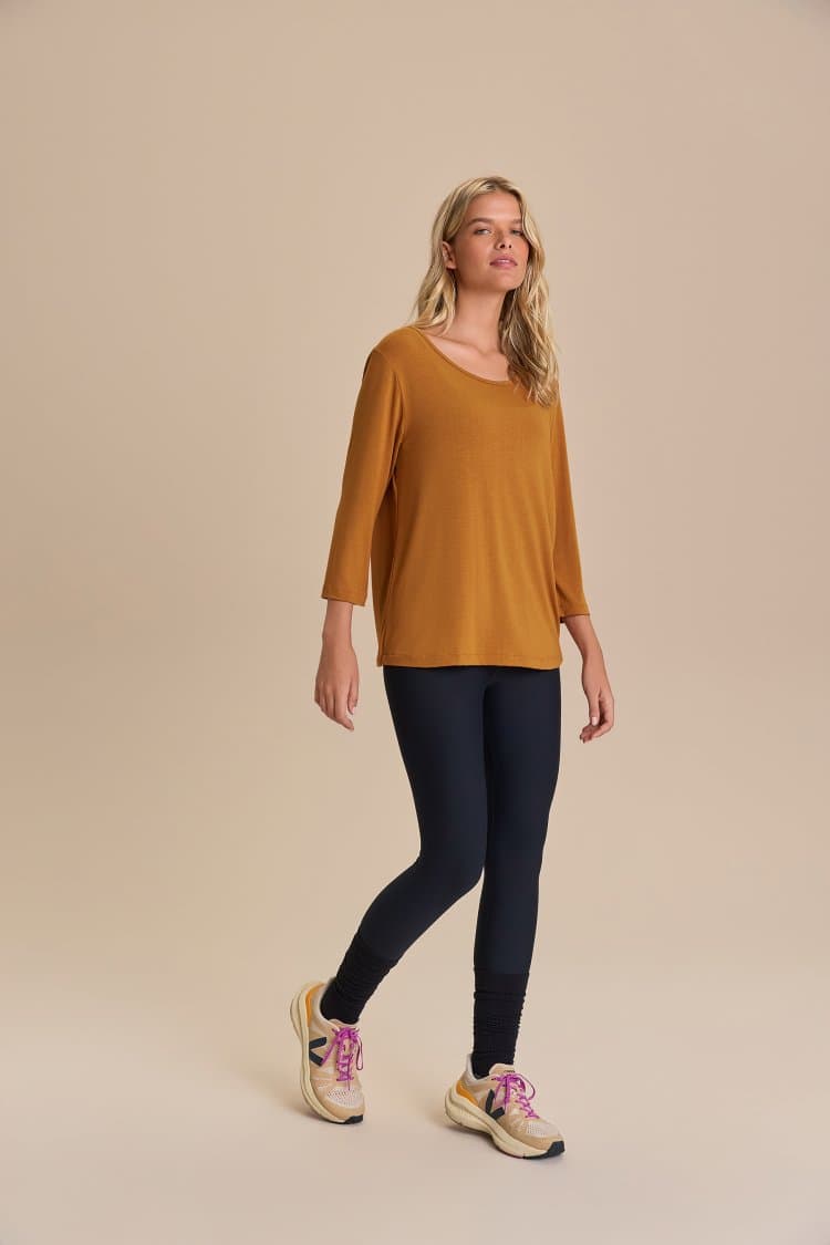 Camiseta ML Cross Back Visco