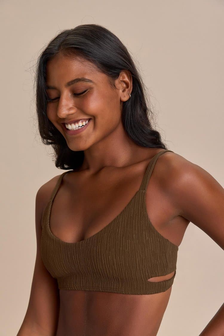 Top Cut Out Jacquard Curl