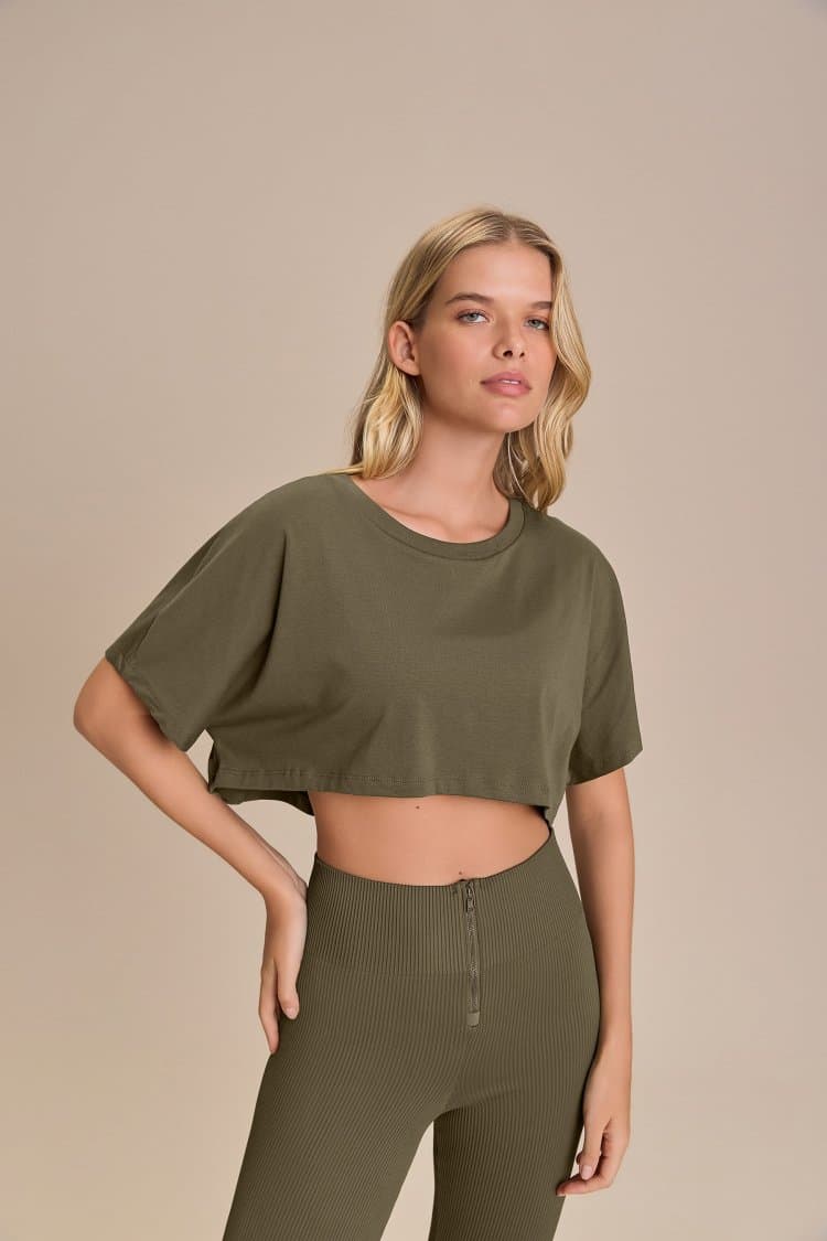 Camiseta Cropped Pima