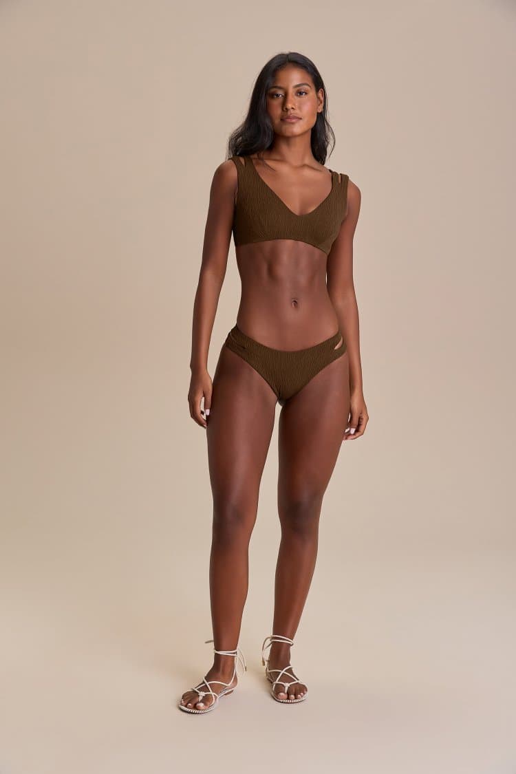 Tanga Cut Out Jacquard Curl