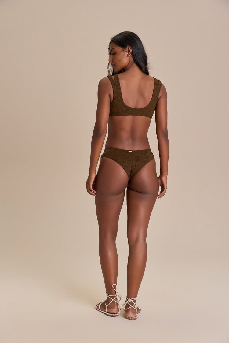 Tanga Cut Out Jacquard Curl