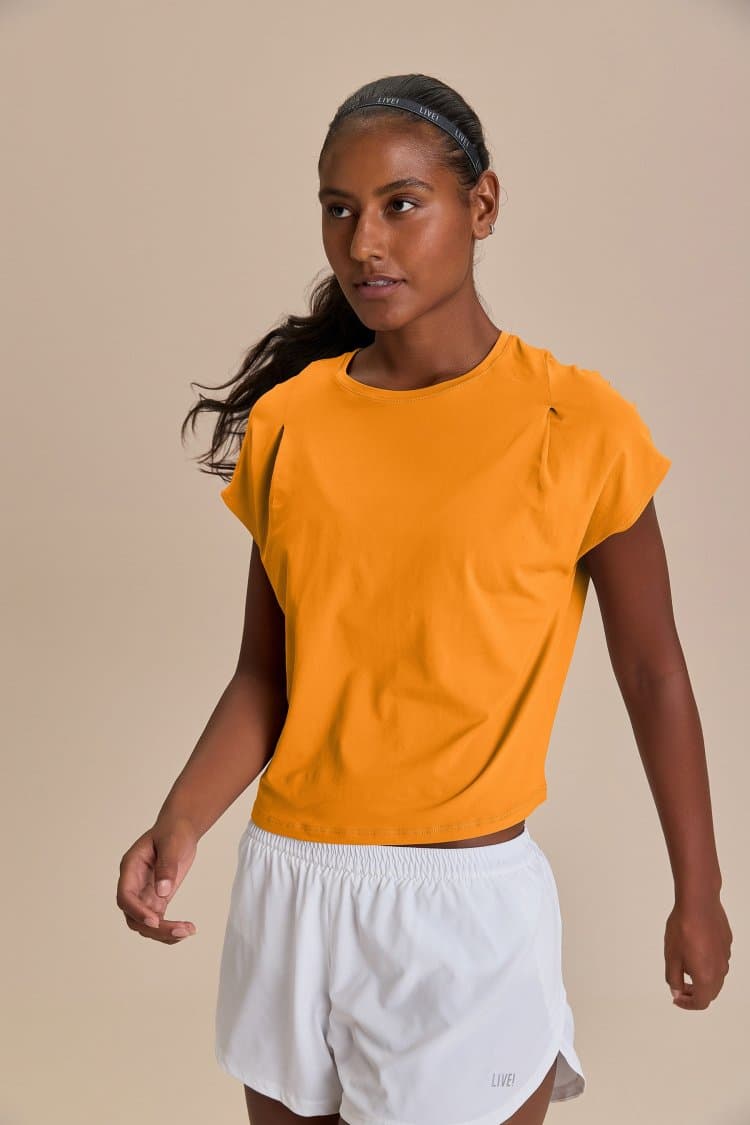 Camiseta Prega no Ombro Broad