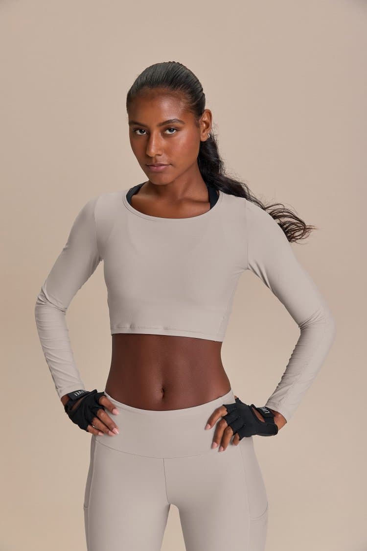 Blusa Cropped Ml Harmony Red Lume