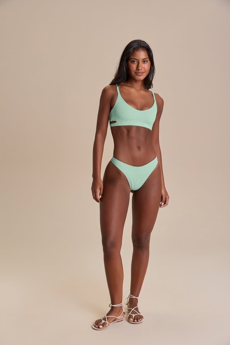 Top Cut Out Jacquard Curl