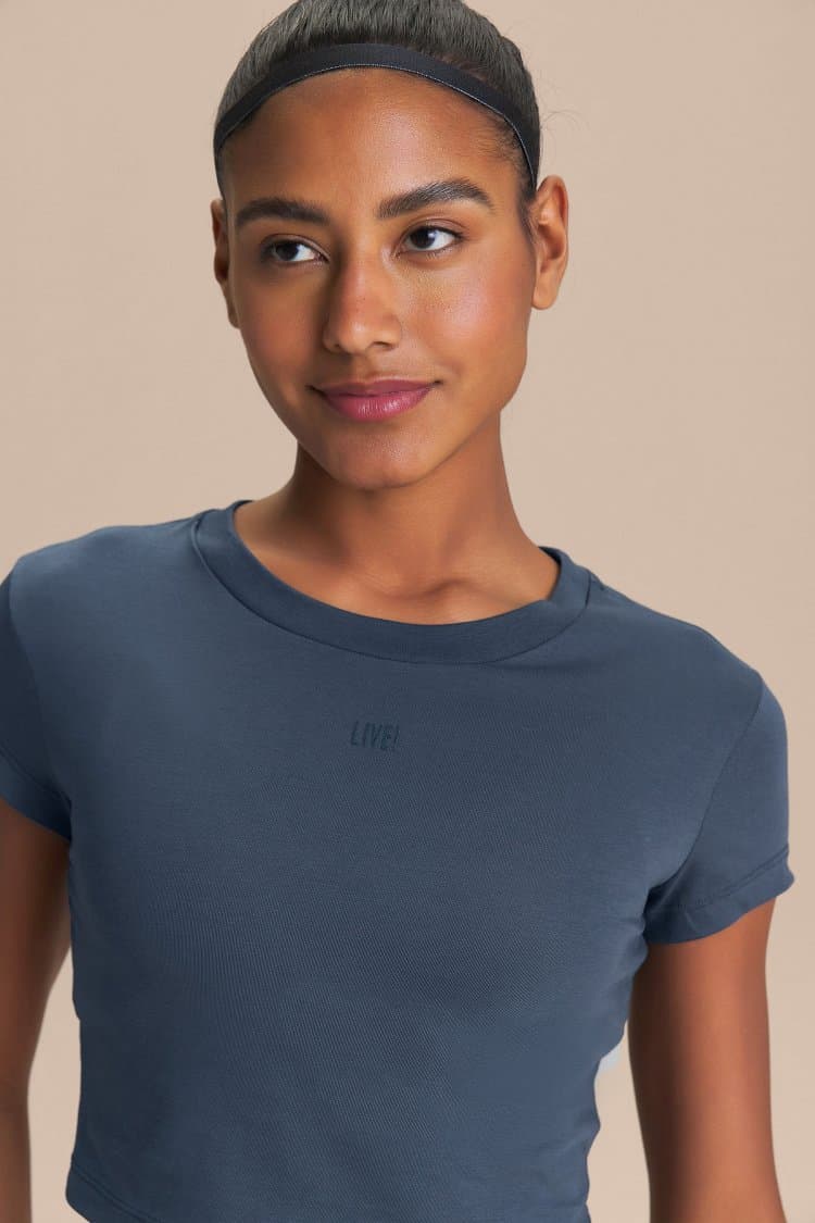 Blusa Cropped Pima Slim