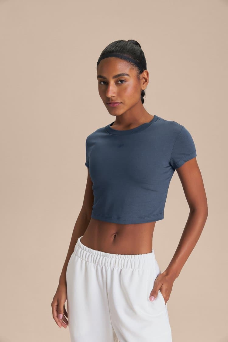 Blusa Cropped Pima Slim