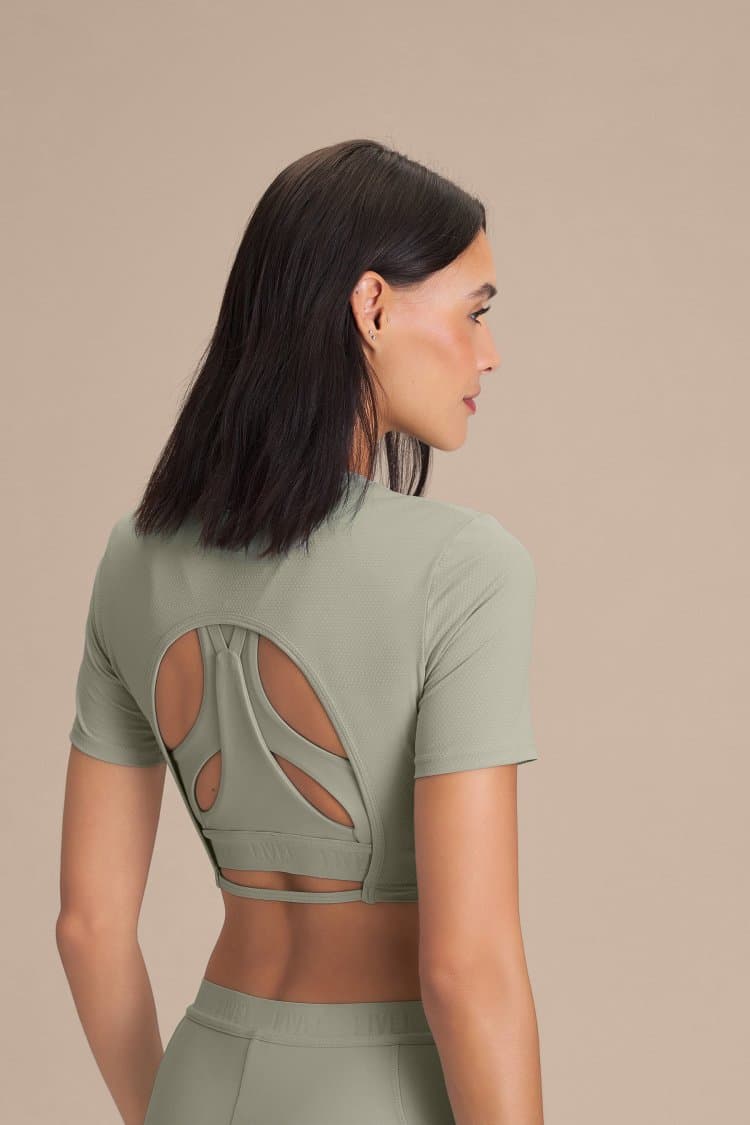 Camiseta Cropped Softgreen