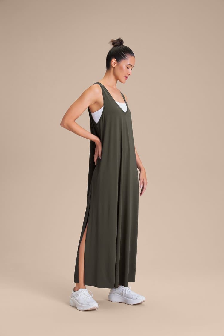 Vestido V Long Wide