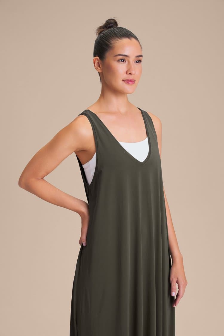 Vestido V Long Wide