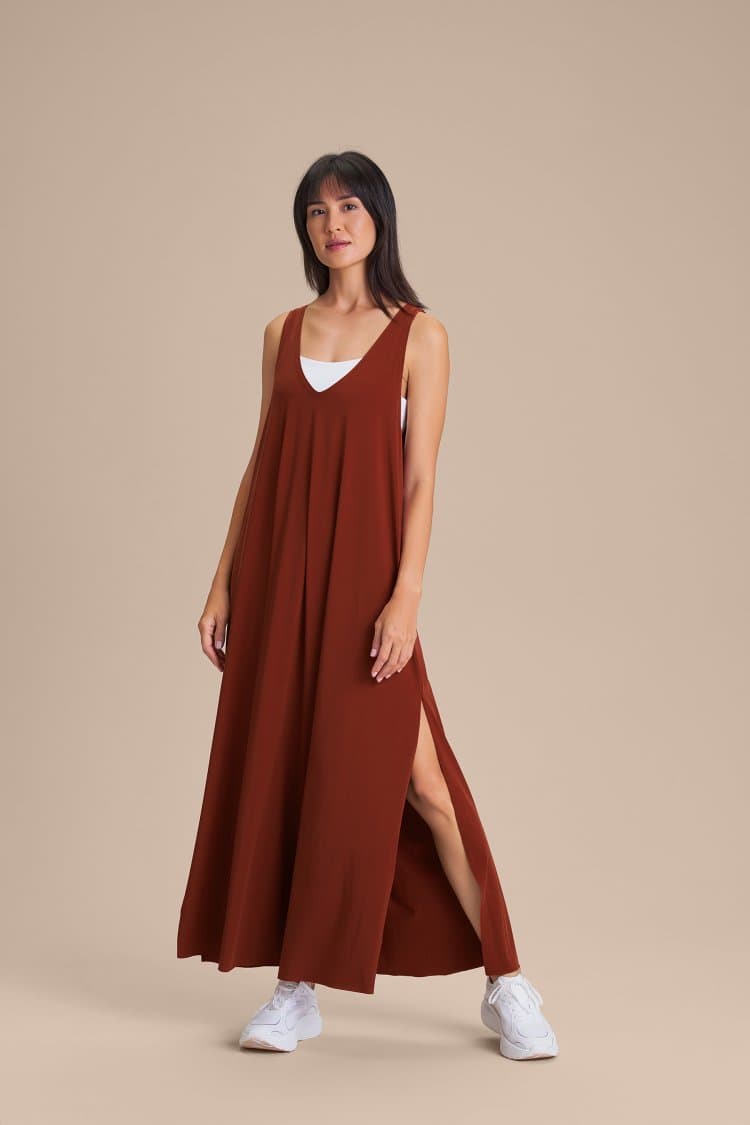 Vestido V Long Wide