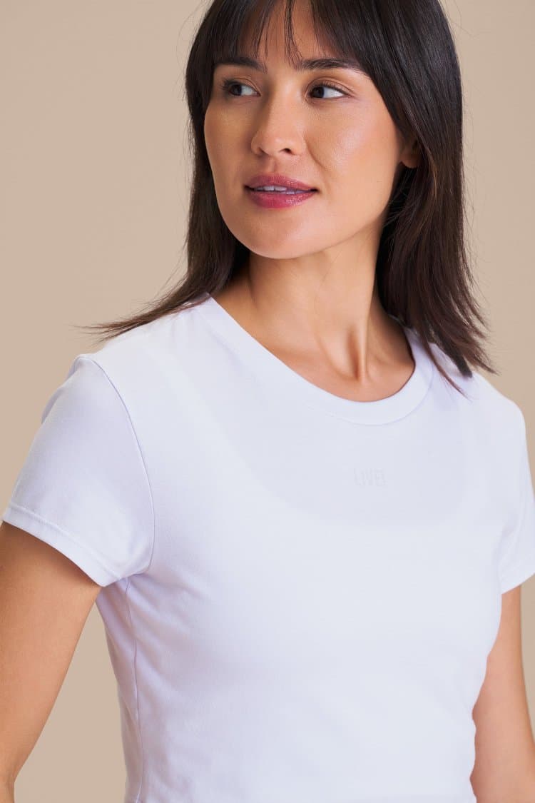 Blusa Cropped Pima Slim