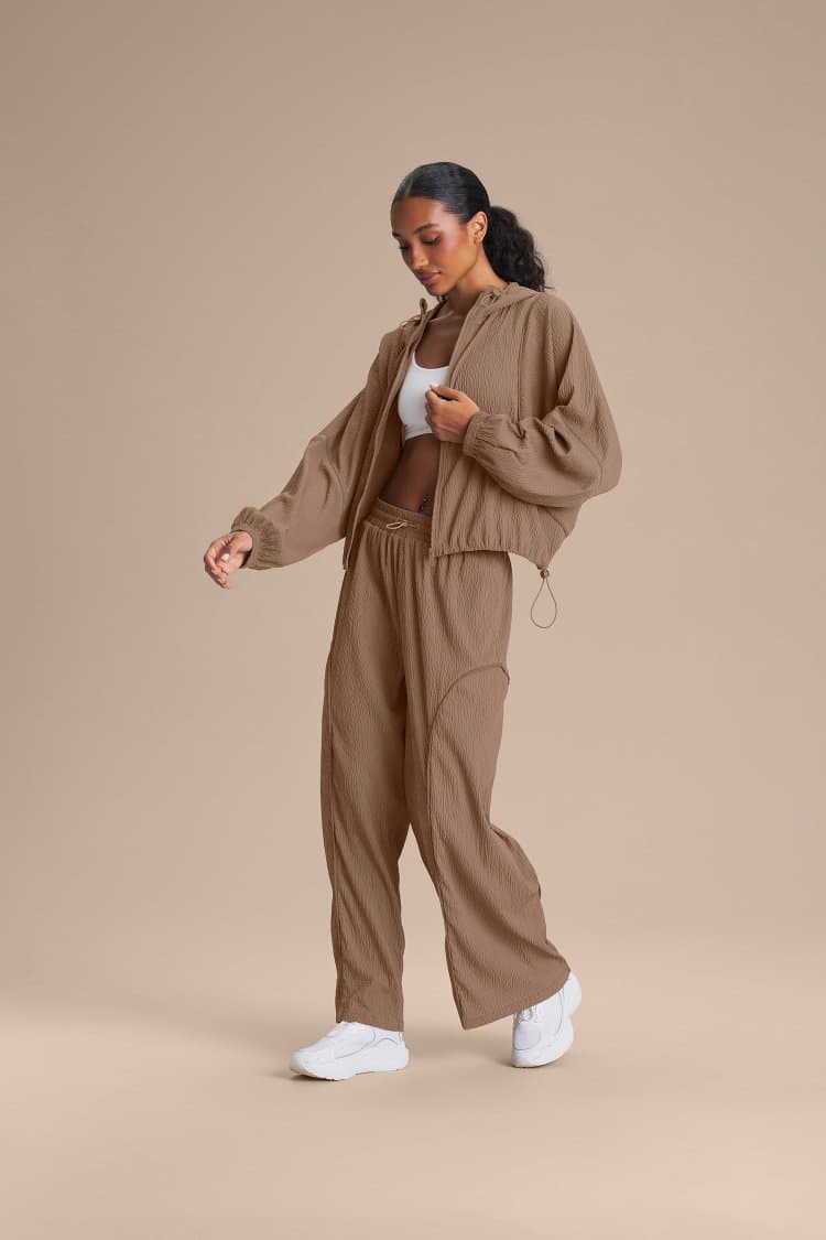 Calça Reta Nylon Gridline