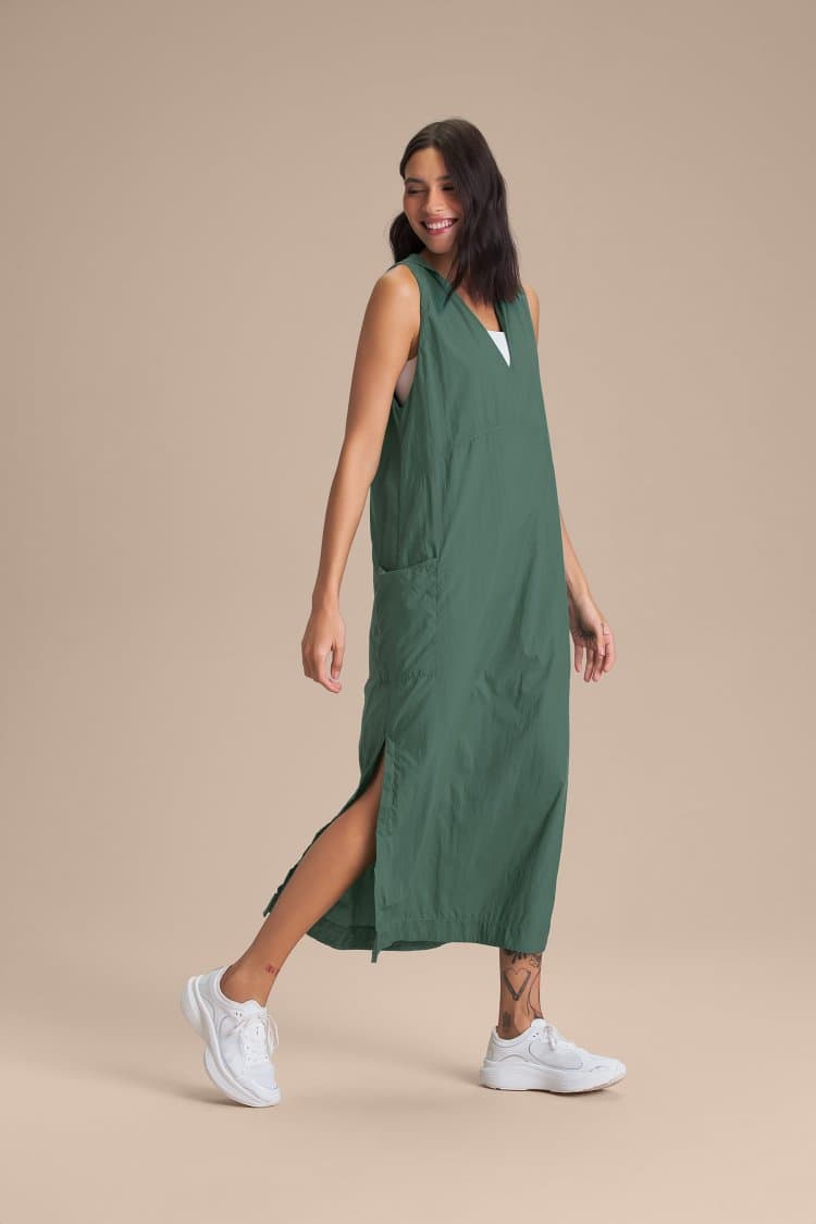 Vestido Midi Nylon Net