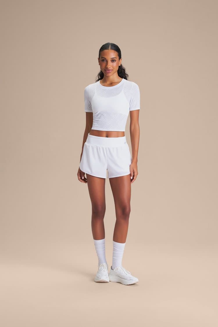 Camiseta Cropped Jacquard LIVE
