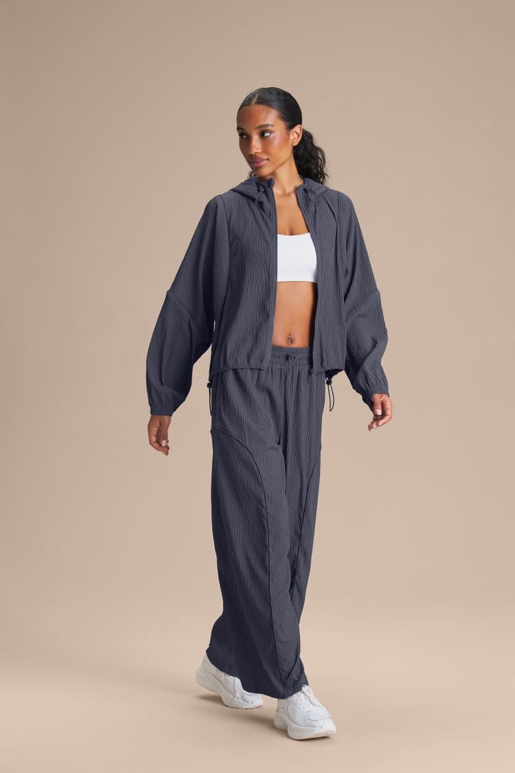 Calça Reta Nylon Gridline