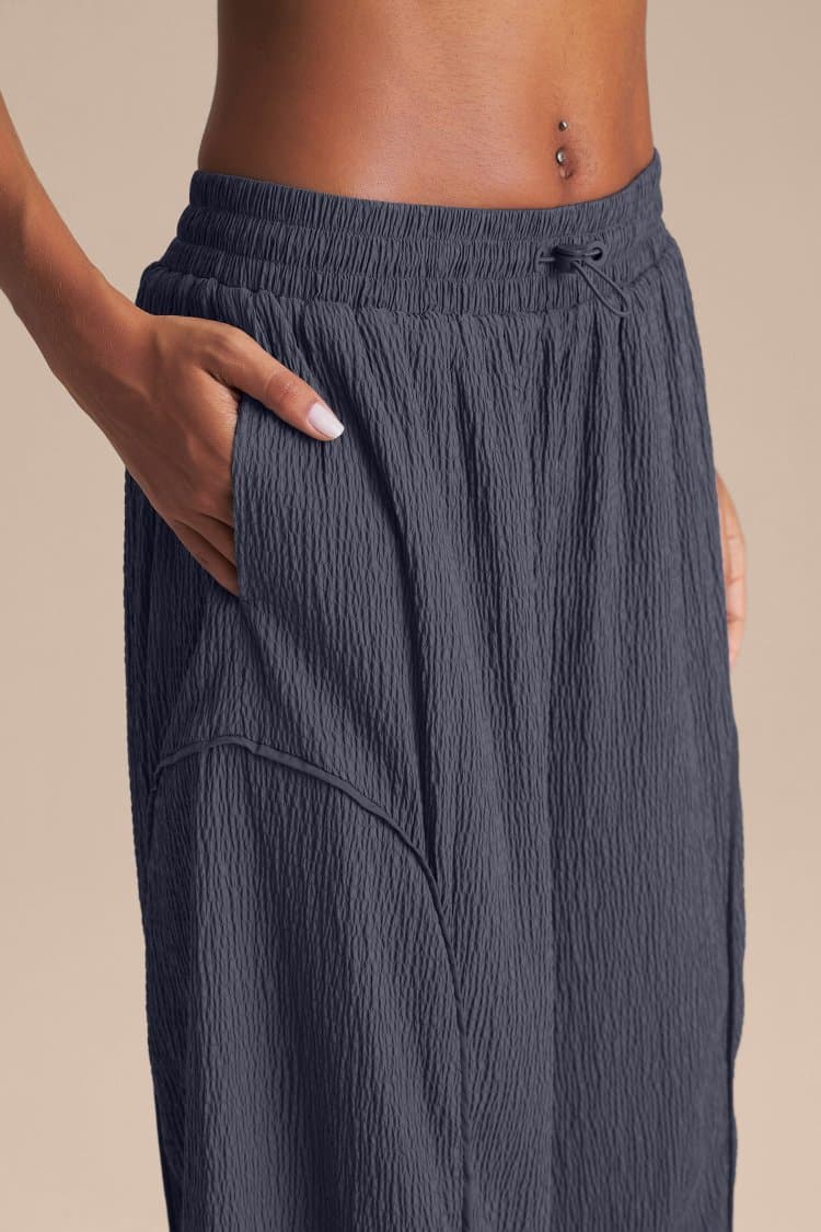 Calça Reta Nylon Gridline