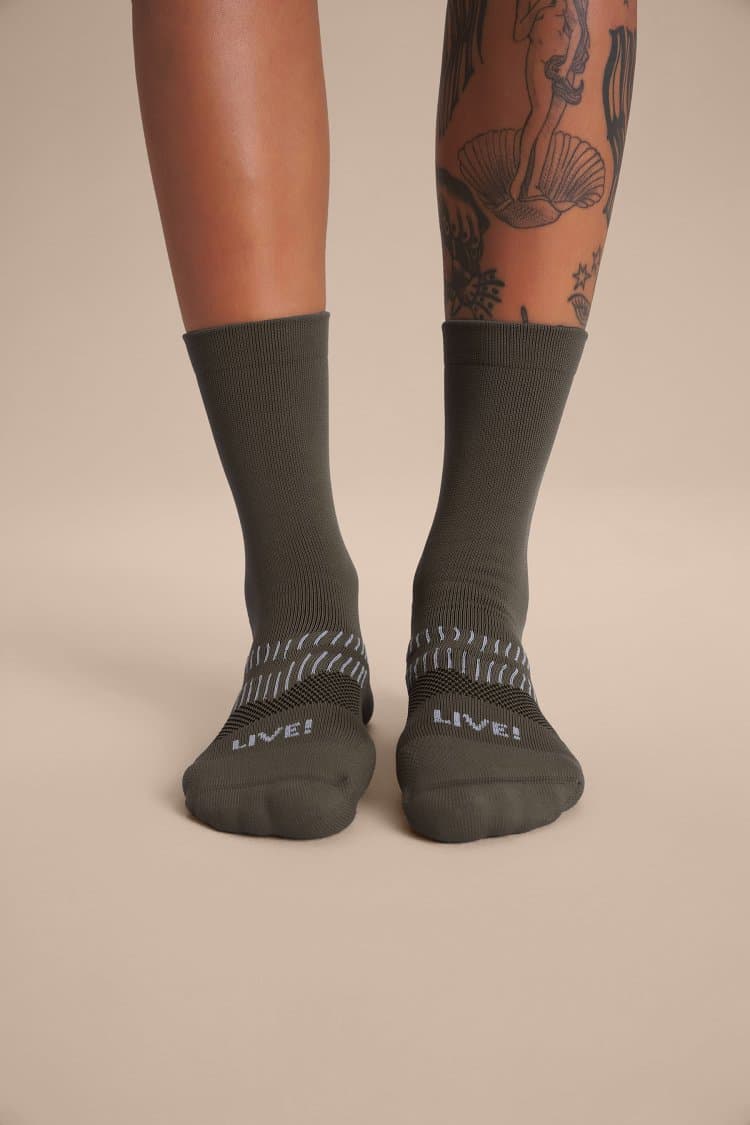 Meia Reflex Super Long Unissex