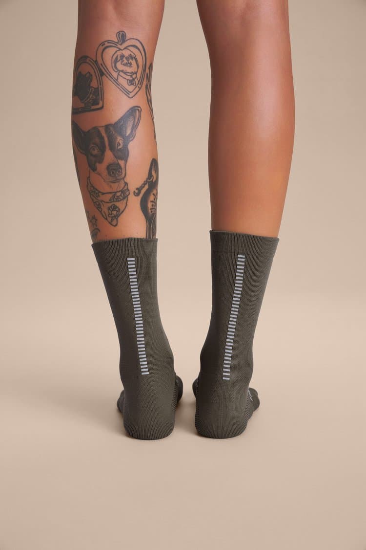 Meia Reflex Super Long Unissex