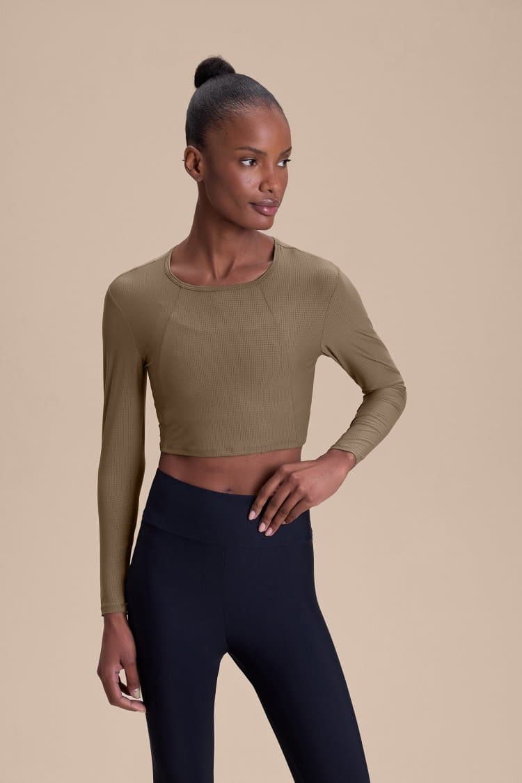 Blusa ML Cropped Air Move