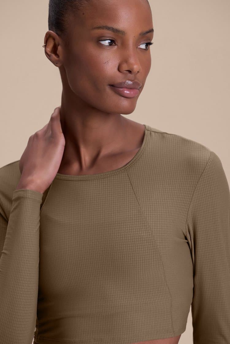 Blusa ML Cropped Air Move