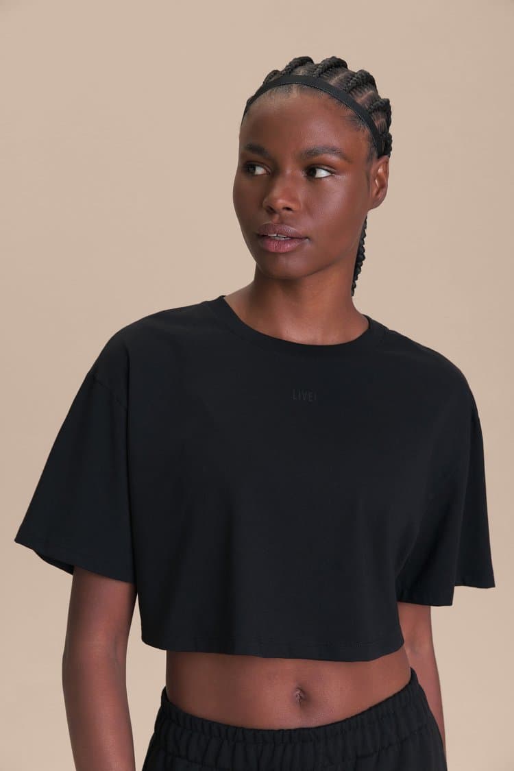 Camiseta Cropped Pima Slim