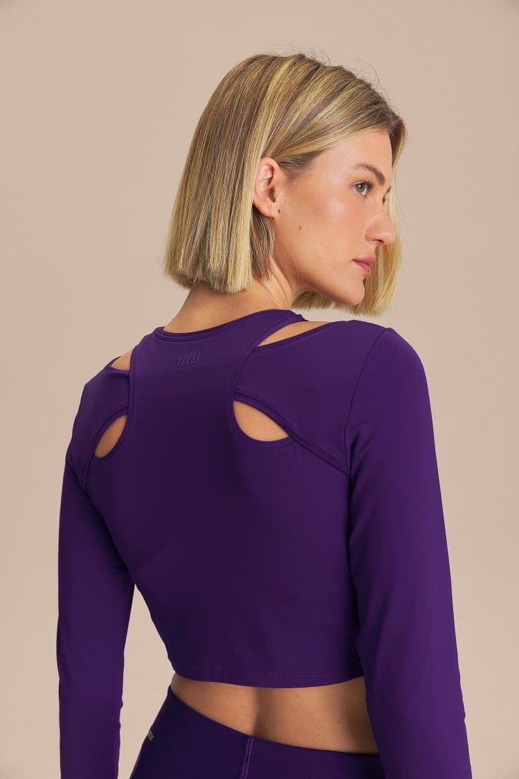 Blusa Cropped ML Action Skin