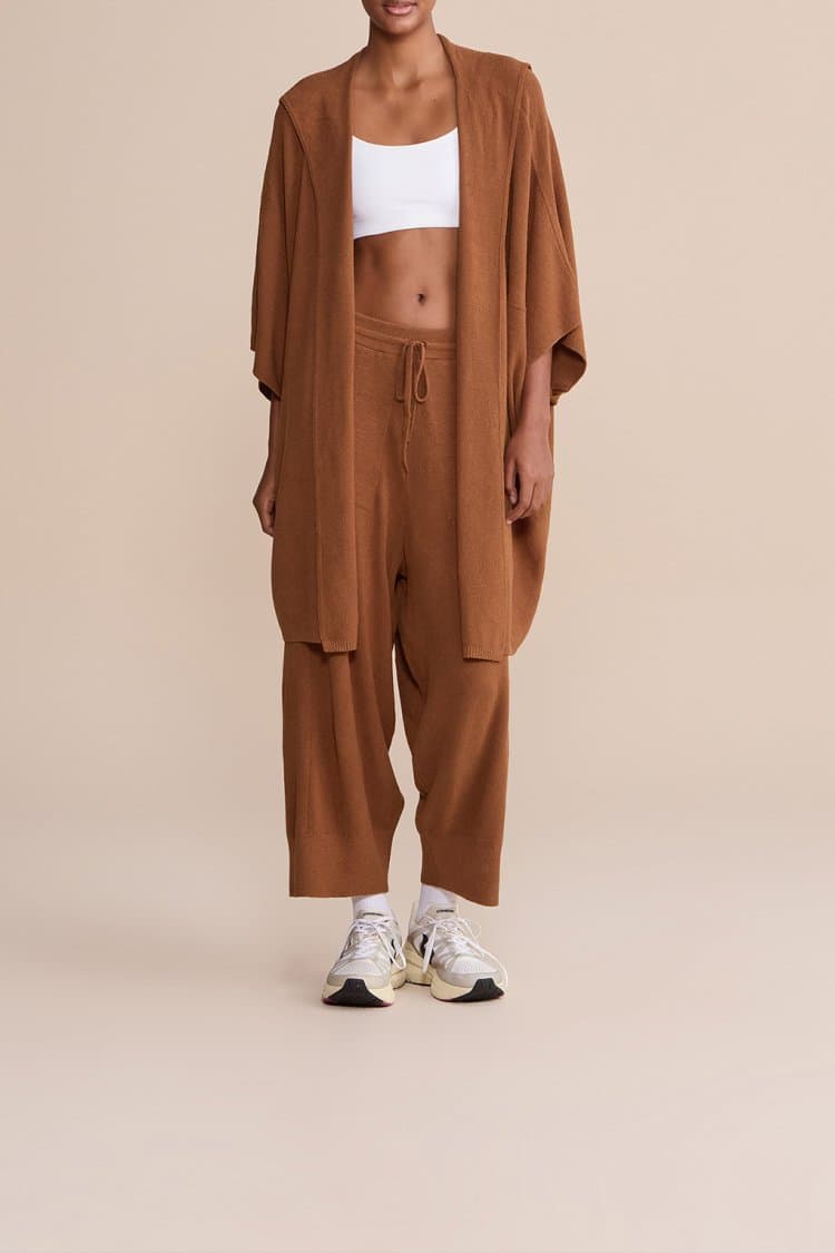 Cardigan Tricô Ponto Malha