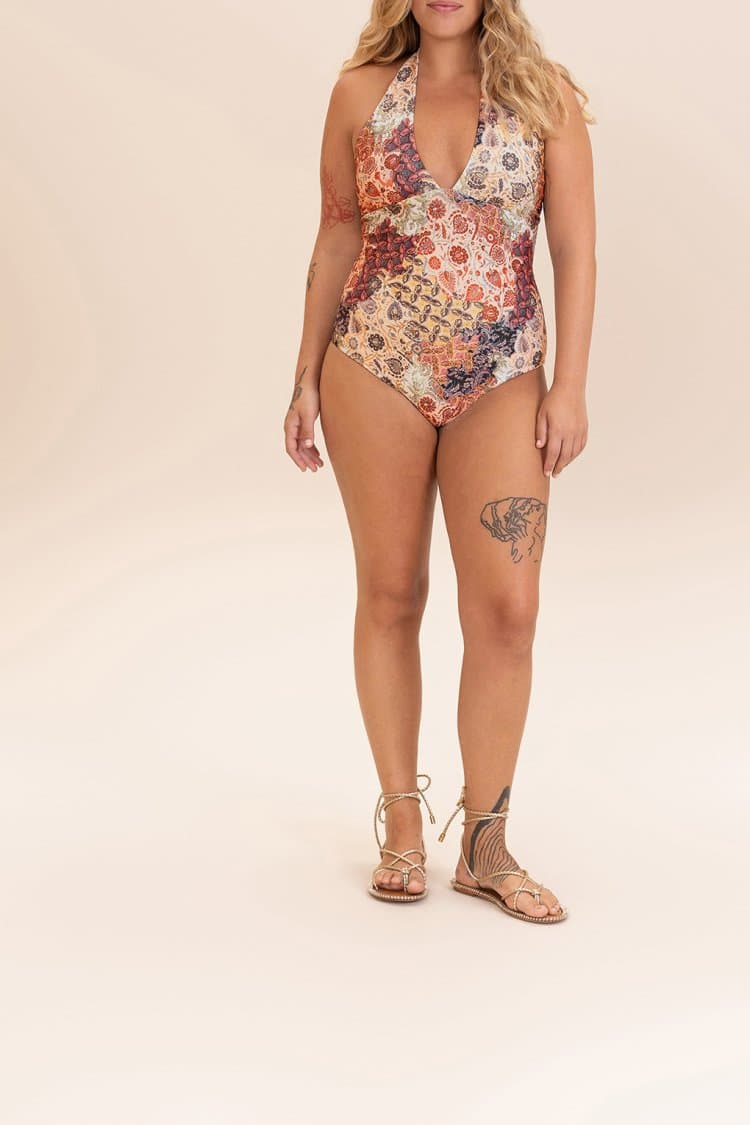 Maiô Cross Boho Bloom
