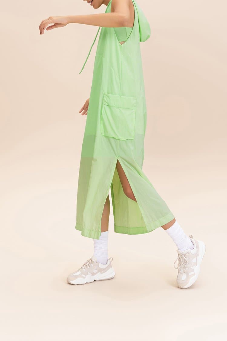 Vestido Midi Nylon Net