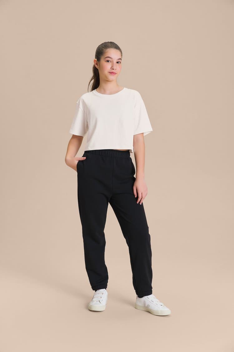 Camiseta Cropped Pima Slim Kids