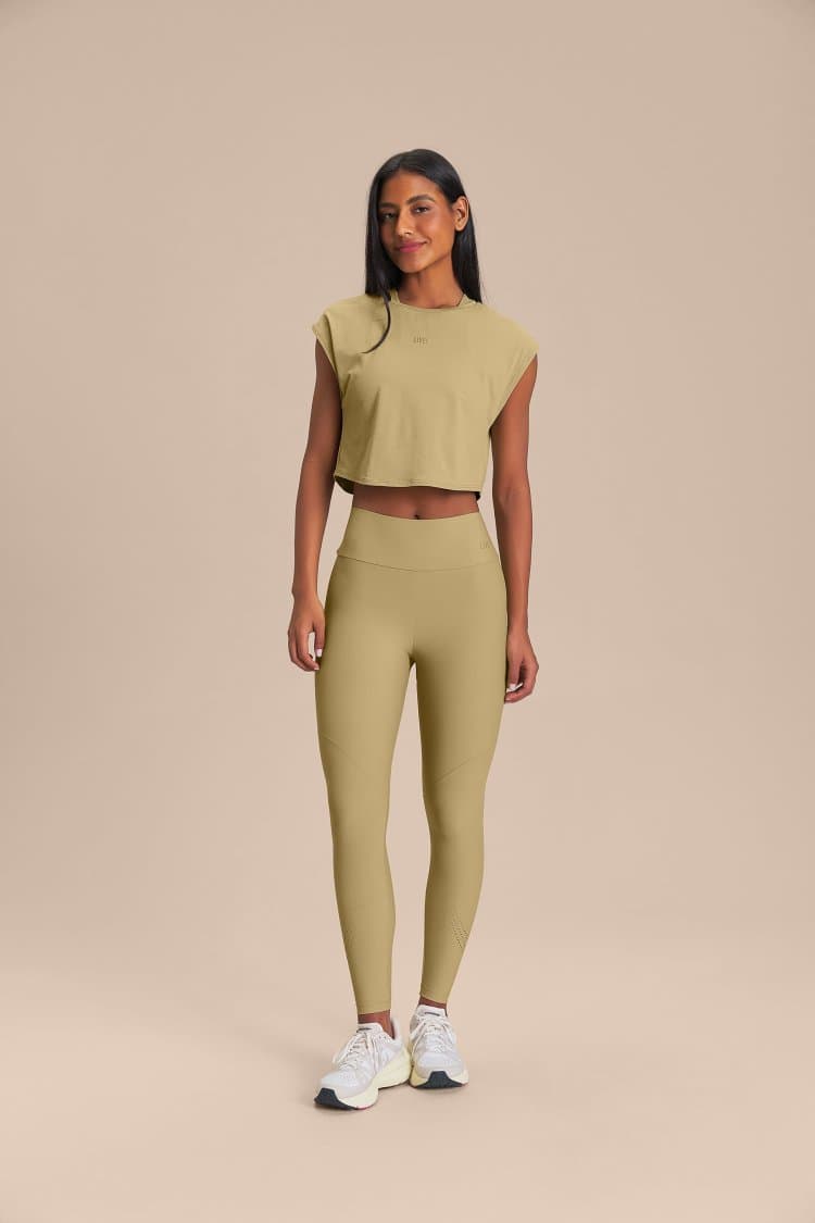 Camiseta Cropped Softgreen
