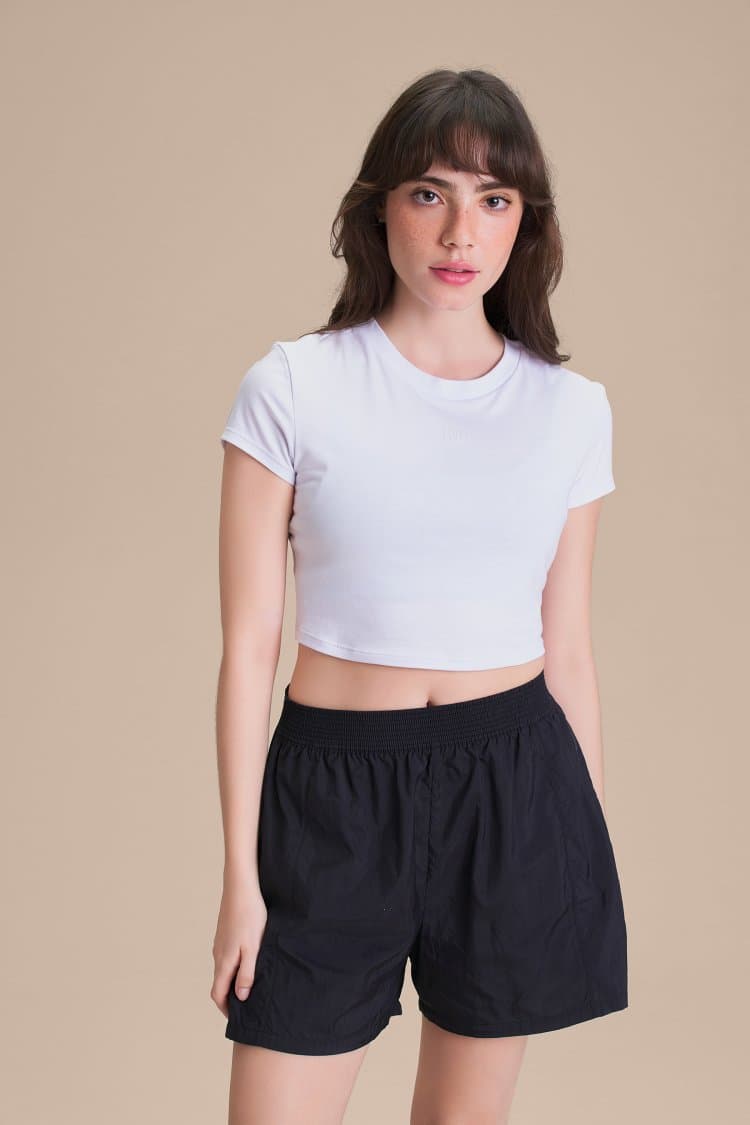 Blusa Cropped Pima Slim Kids