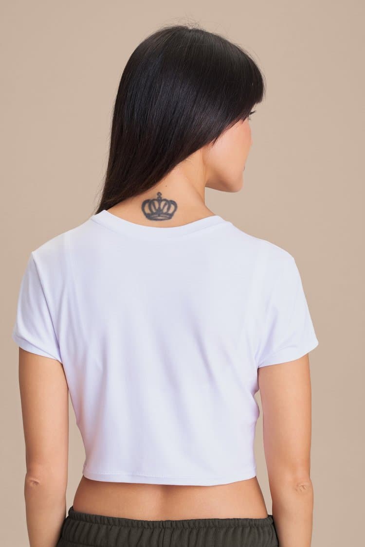 Blusa Cropped Pima Slim