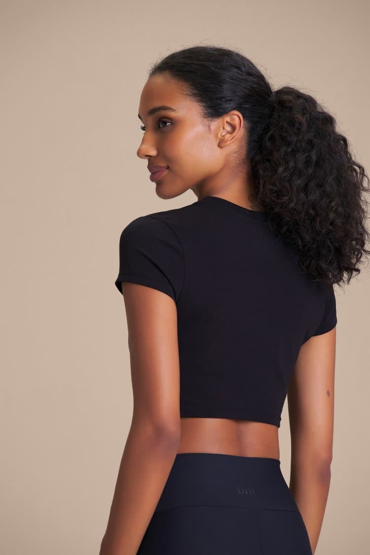 Blusa Cropped Pima Slim