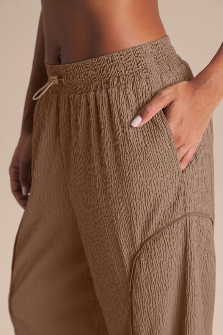 Calça Reta Nylon Gridline