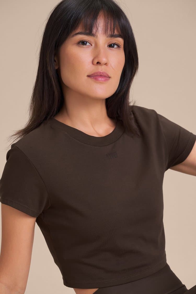 Blusa Cropped Pima Slim