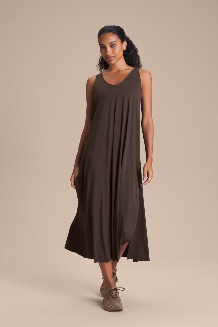 Vestido V Long Wide