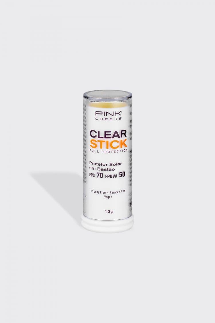 Protetor Solar Clear Stick FPS70 FPUVA50 Transparente 12g
