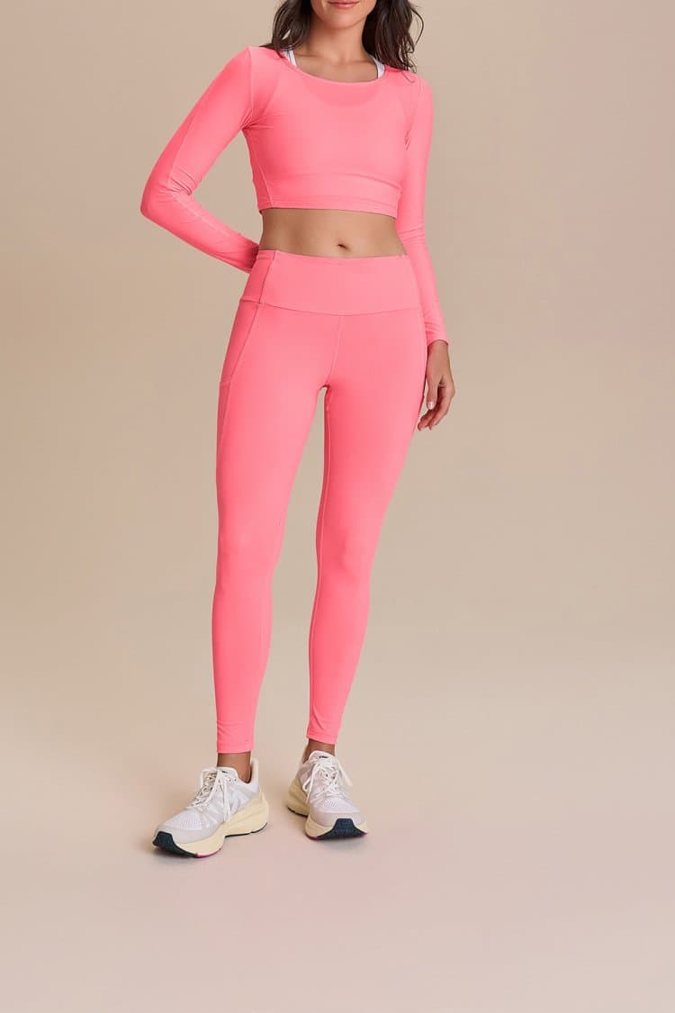 Blusa Cropped Ml Harmony Red Lume
